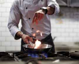 cooking with stove