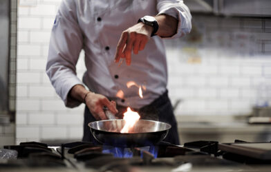 cooking with stove
