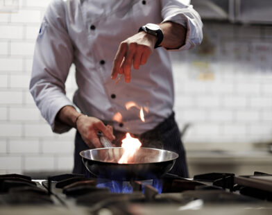 cooking with stove