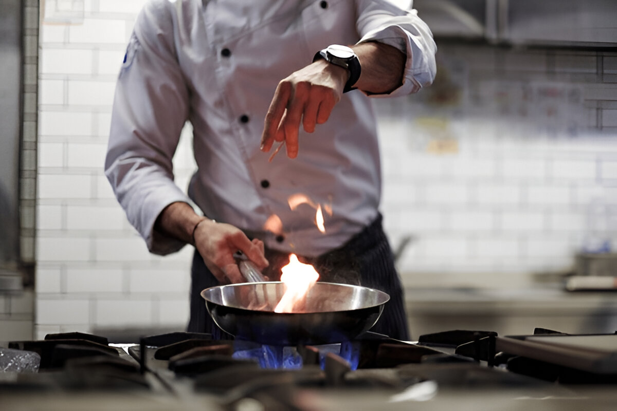 cooking with stove