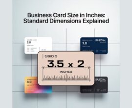 Business Card Size in Inches
