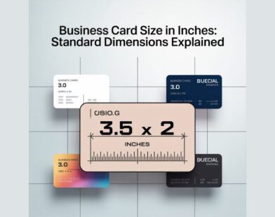 Business Card Size in Inches