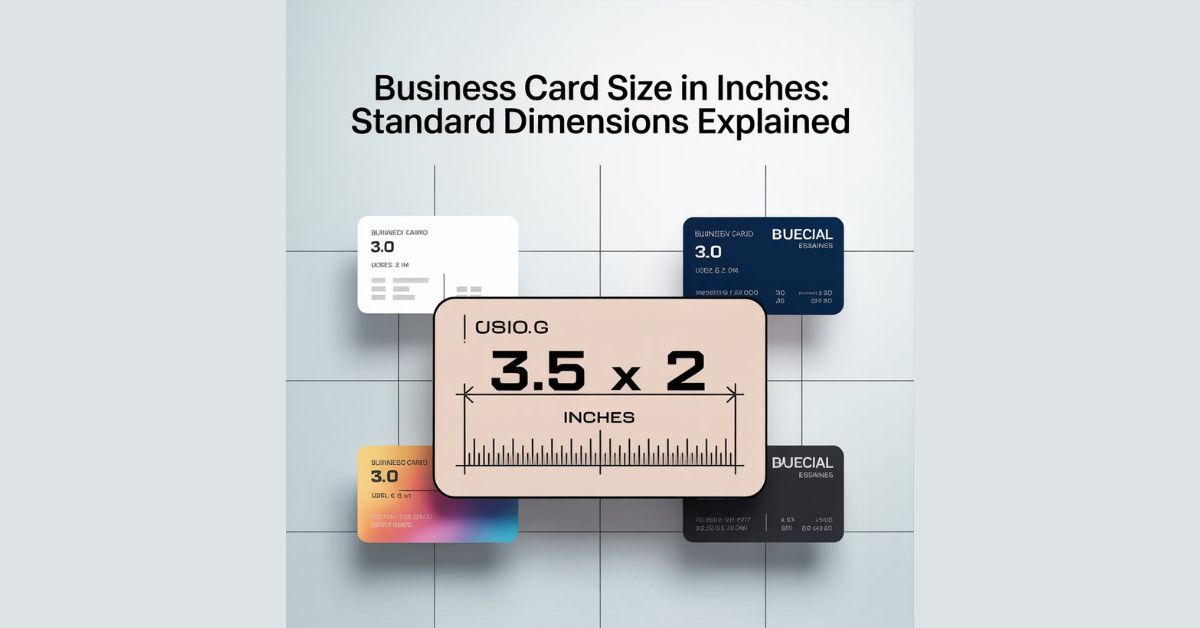 Business Card Size in Inches: Standard Dimensions Explained