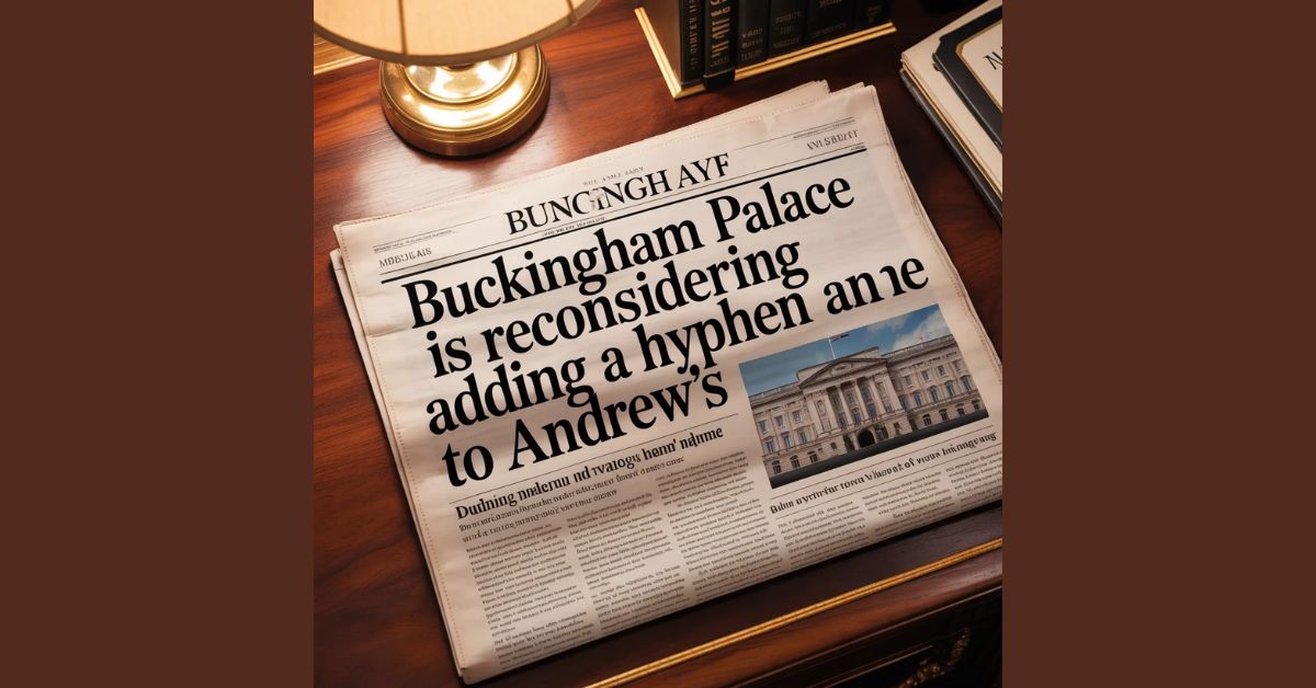 Buckingham Palace is Reconsidering Adding A Hyphen to Andrew's Name