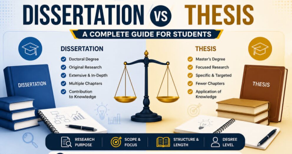 Dissertation vs Thesis: A Complete Guide for Students